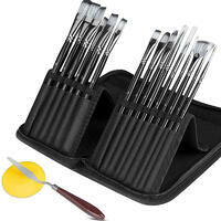 Без бренда «Набор кистей для рисования в чехле, премиум набор (15 нейлоновых кистей, 1 мастихин)» в Волжском в интернет-магазине  Без бренда «Набор кистей для рисования в чехле, премиум набор (15 нейлоновых кистей, 1 мастихин)» в Волжском