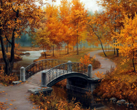 Без бренда «Осенний парк с мостом» в Волжском