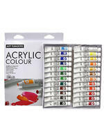 Без бренда «Коробка 24 шт.: Акриловые краски «Две картинки» 24 шт. по 12 мл, проф. пигмент» в Волжском