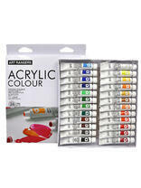 Без бренда «Коробка 24 шт.: Акриловые краски «Две картинки» 24 шт. по 12 мл, проф. пигмент» в Волжском