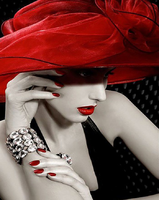 Без бренда «Коробка 20 шт: Девушка с красной шляпой» в Волжском