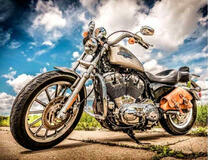 Красивый Харлей Девидсон