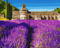 Лавандовое поле у крепости