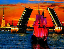 Разводной мост в Санкт-Петербурге