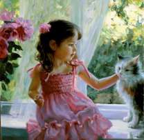 Без бренда «Девочка с кошкой на подоконнике» в Волжском