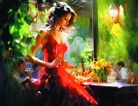 Без бренда «Милая девушка с бокалом шампанского» в Волжском в интернет-магазине  Без бренда «Милая девушка с бокалом шампанского» в Волжском