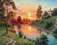 Без бренда «Вид на реку на закате» в Волжском в интернет-магазине  Без бренда «Вид на реку на закате» в Волжском